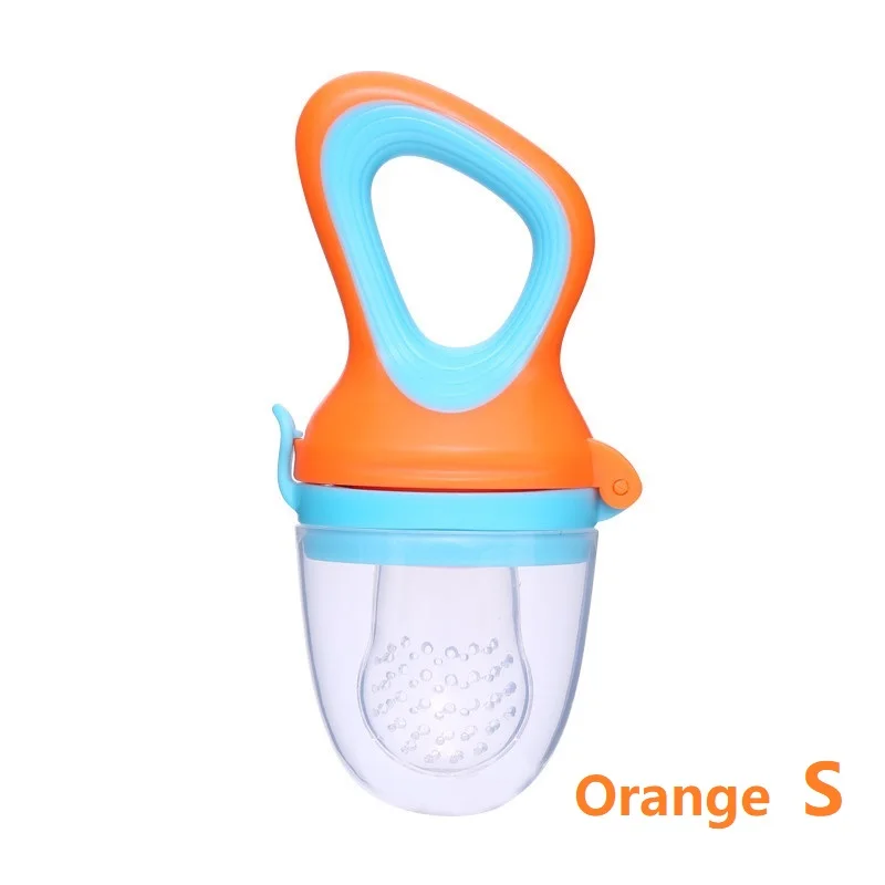 orange S Соска-пустышка для маленьких детей, соска-пустышка для новорожденных, силиконовая соска для младенцев - Цвет: orange S