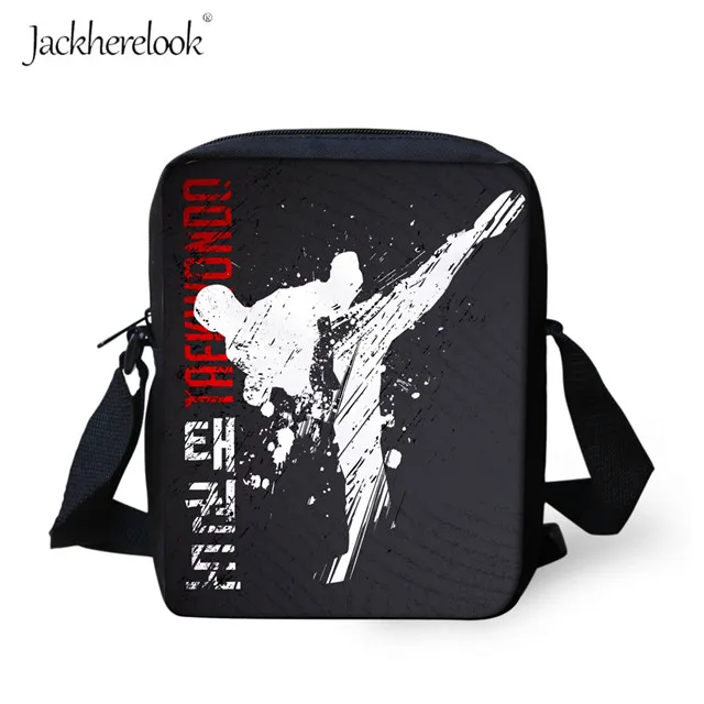 Jackherelook дзюдо каратэ цзюджитсу школьные ранцы для мальчиков ранец тхэквондо бокс айкидо Кроссбоди Сумка детская школьная сумка на плечо - Цвет: HK3259E