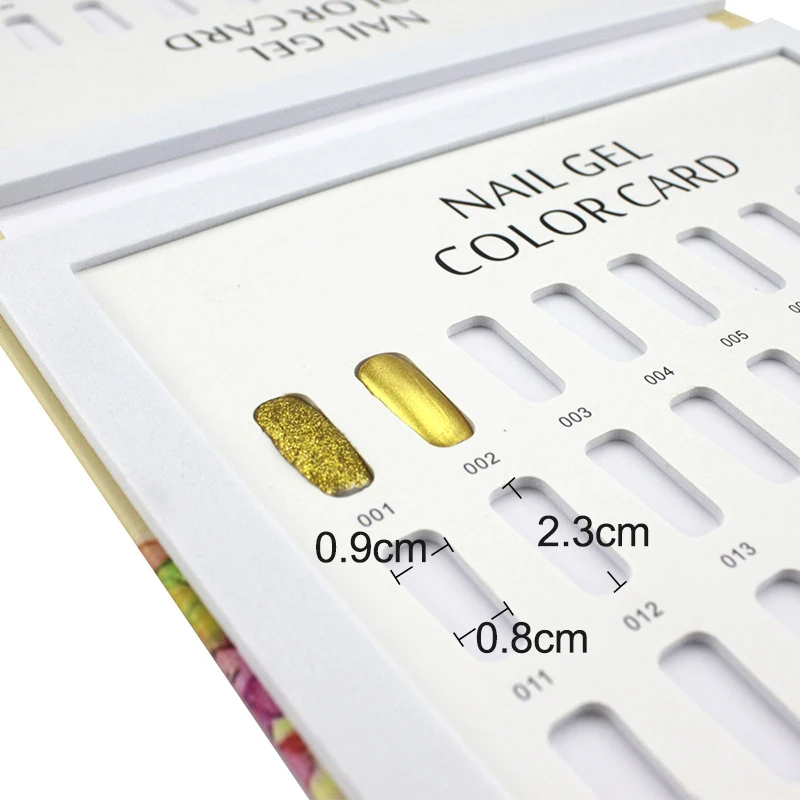 Ложный цветной лак для ногтей дисплей Гель-лак нейл-арта цветная карта палитры