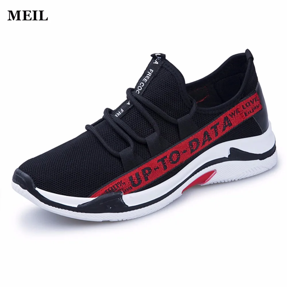 2018 New Causal Shoes Men Lace-up Air Sneakers Fashion High Top Flat Black Quality Hard-wearing Antiskid Man | Обувь