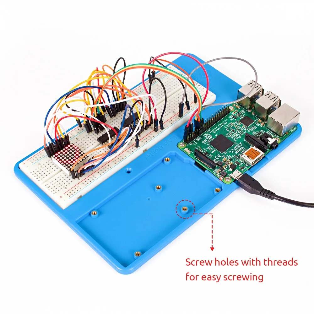 Sunfower RAB Raspberry Pi 3 держатель 5 в 1 чехол с пластиной для Raspberry Pi 3B+, 3 модели B, 2 модели B+ для Arduino