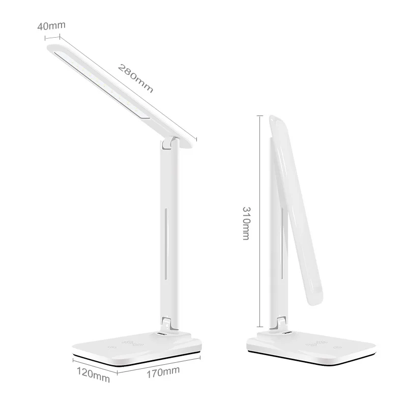 USB зарядка Настольная лампа QI Беспроводное зарядное устройство для iphone 8 x xs max plus
