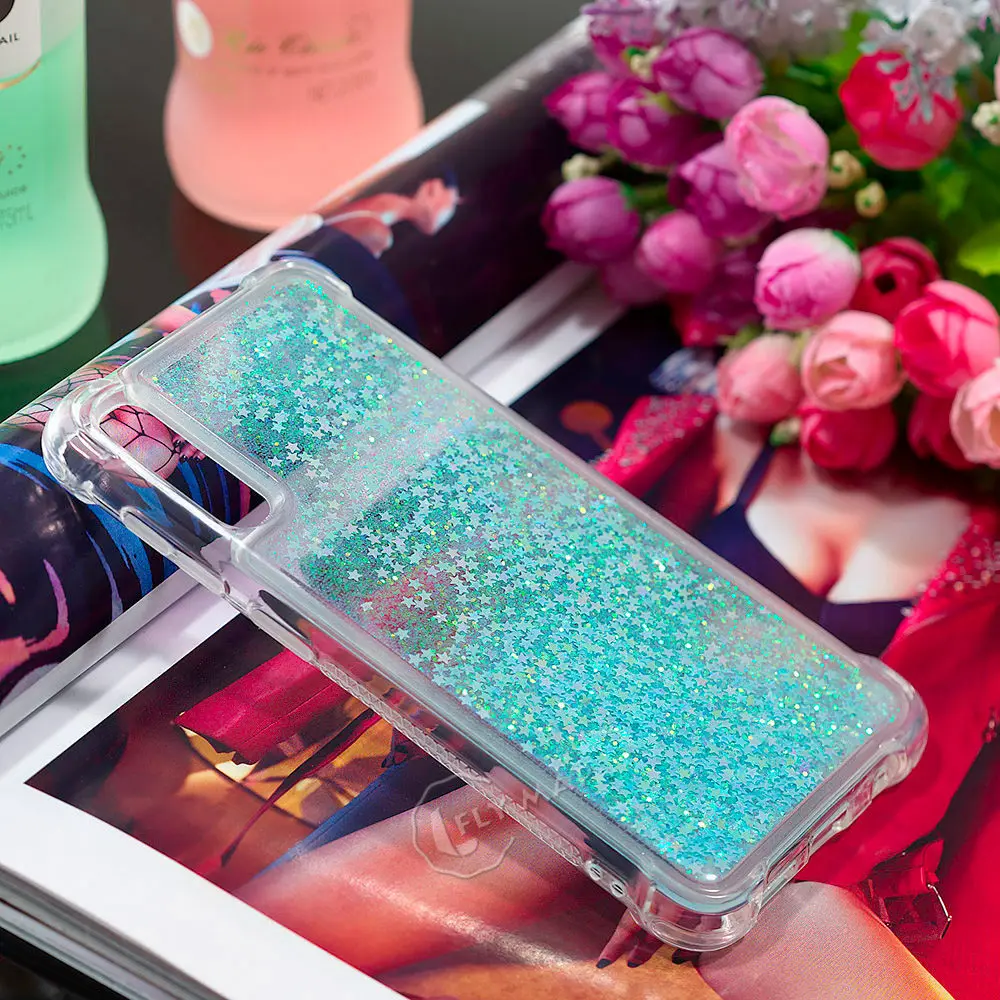 Блестящий чехол со звездами для Samsung Galaxy A50 A 50 2019 A505FN A505F/DS SM-A505FN SM-A505F/DS жидкий
