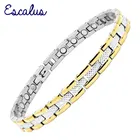 Escalus дамы цвет серебристый, золотой 24 шт. ювелирные изделия на магните Быстрая доставка браслет магнитный нержавеющая сталь био браслет с подвесками