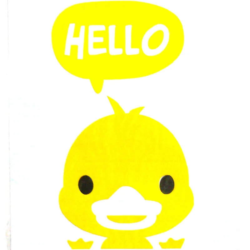 3 шт. Наклейки на стены желтая утка | Дом и сад