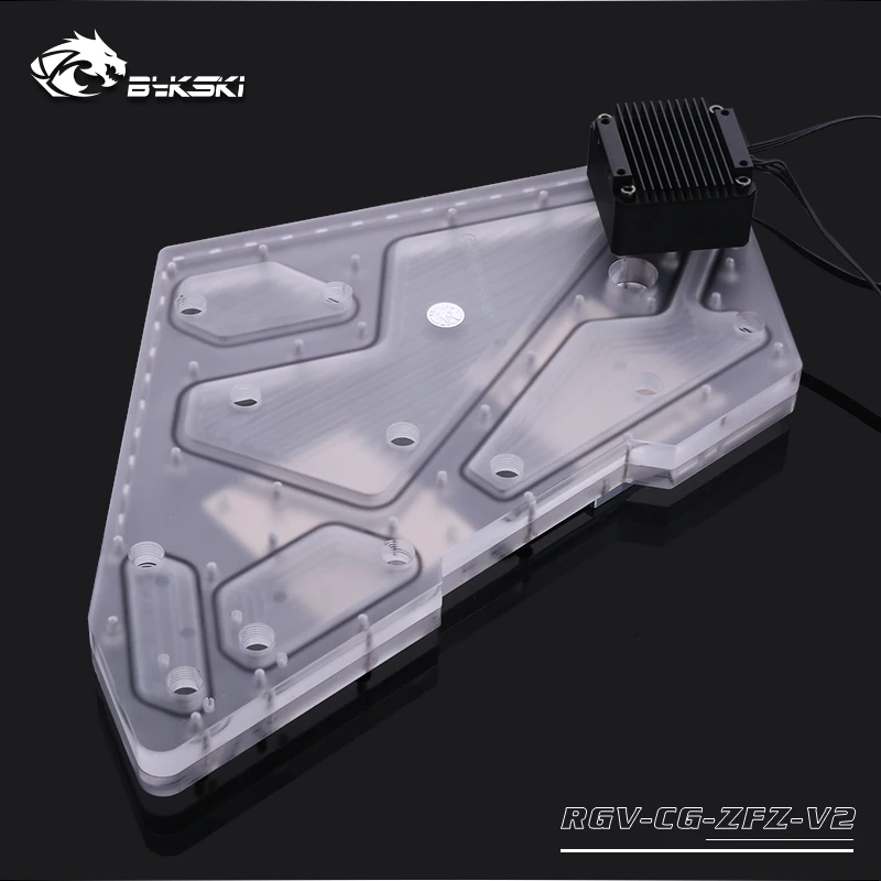 Bykski водный охладитель водной плиты для COUGAR CONQUEROR Case, RBW(5 V)/RGB(12 V), подходит для водяного охлаждения здания