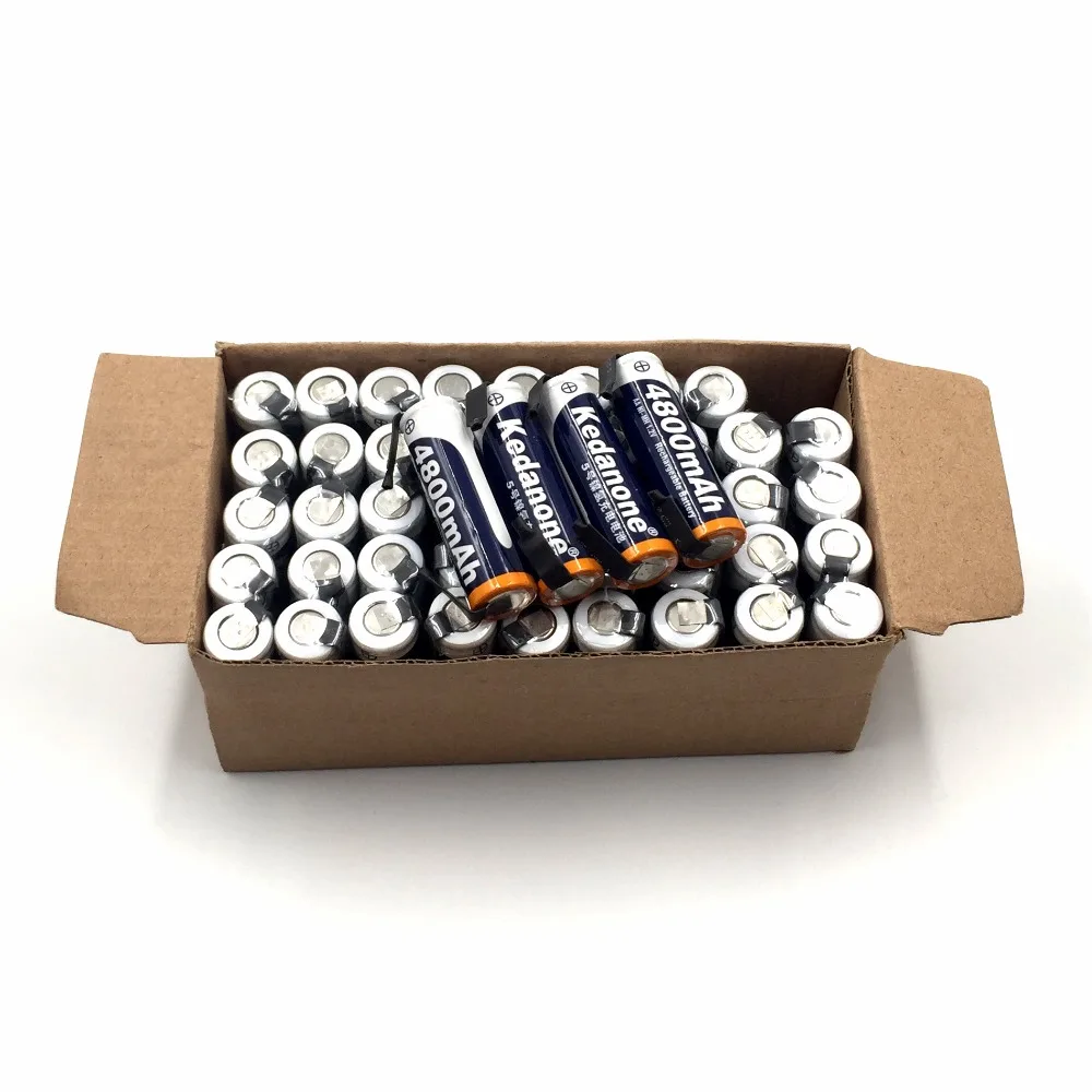 Ni mh 1 2 v AA Аккумуляторная батарея 4800 mAh nimh сотовый зеленый корпус с Сварные вставки
