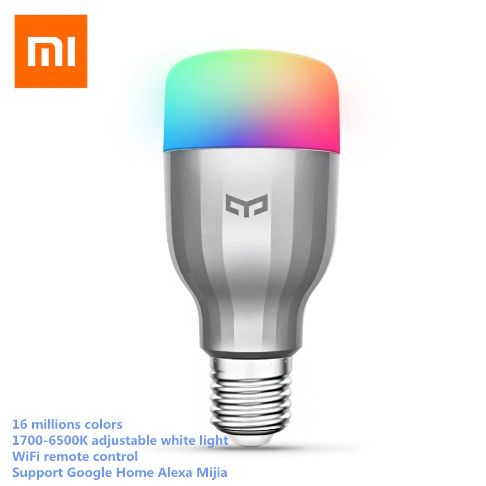 Оригинальный Xiaomi Yeelight YLDP02YL RGBW WiFi Smart светодио дный лампы 16 миллионов Цвет CCT