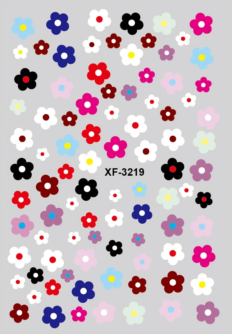 XF3219 Модные наклейки для ногтей с цветами авокадо, самоклеющиеся наклейки для ногтей, аксессуары для ногтей, наклейки с фруктами - Цвет: XF3219