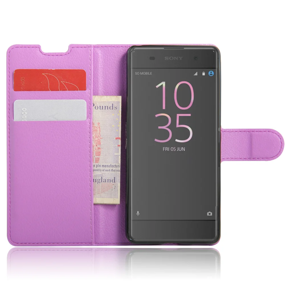 Hot Selling For Sony Xperia XA Dual F3112 Wallet Style PU Leather Case for F3111 F3113 F3115 with Stand Function | Мобильные