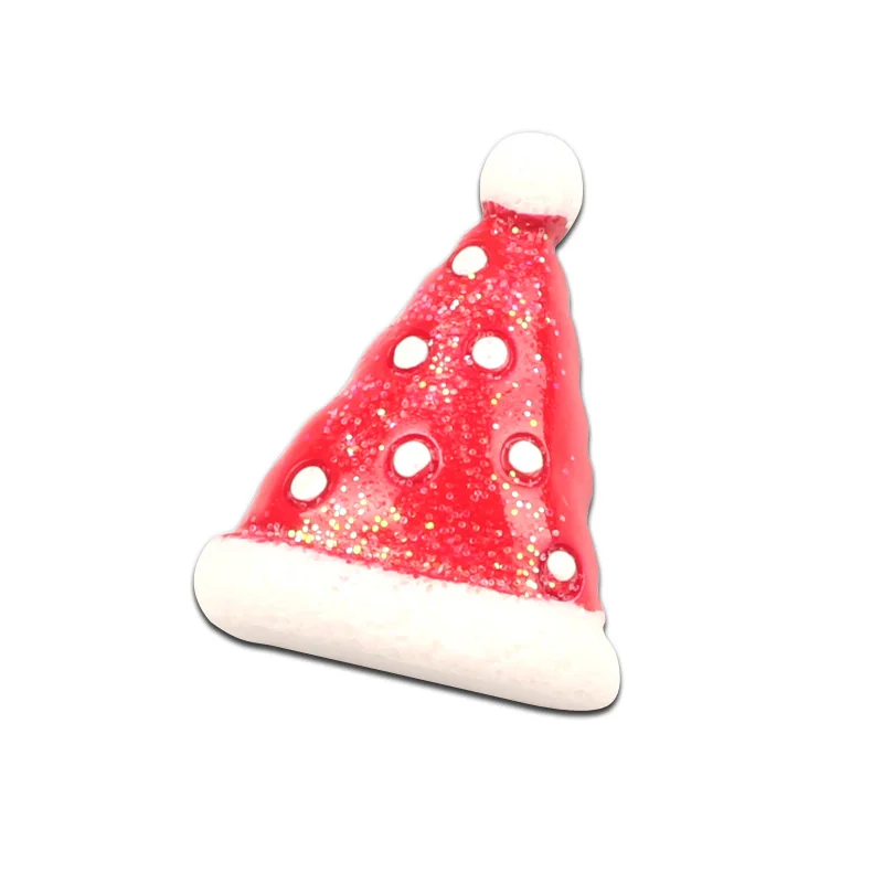 Hats-27x21mm 10 шт смешанные полимерные Рождественские серии Кабошоны, украшения для скрапбукинга, аксессуары для рукоделия - Цвет: Hats-27x21mm