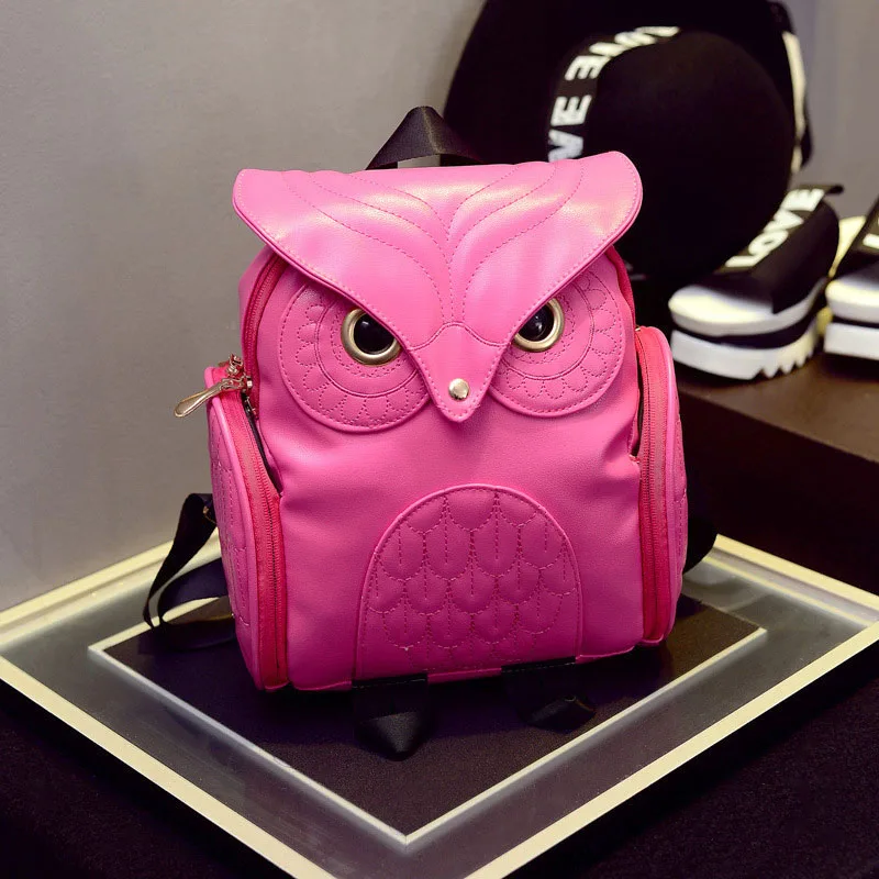 Женский рюкзак с совой женский кожаный женская школьная сумка Mochila Feminina 2017