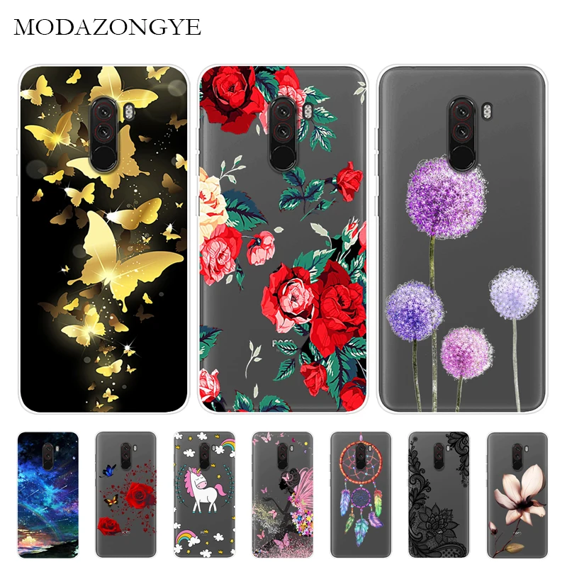 Мягкий мультяшный чехол Xiaomi Pocophone F1, силиконовый чехол для задней панели телефона Xiaomi Pocophone F1 F 1 PocophoneF1 Poco F1