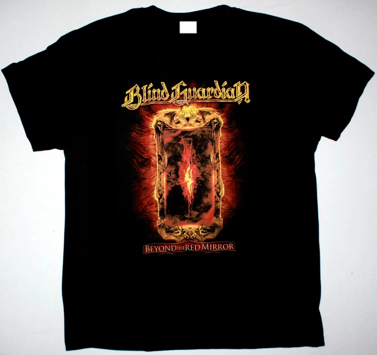 Новинка черная футболка BLIND GUARDIAN BEYOND THE RED MIRROR из тяжелого металла HELLOWEEN 100% хлопка