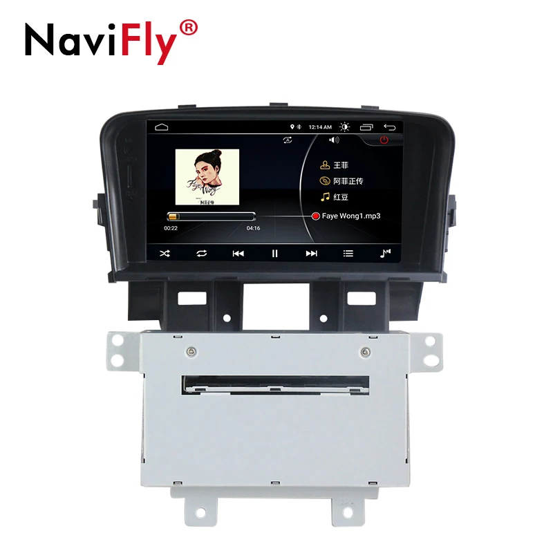 Автомобильный dvd радио плеер NaviFly Android 8 1 для Chevrolet Cruze 2008 2009 2010 2011 2012 автомобильный