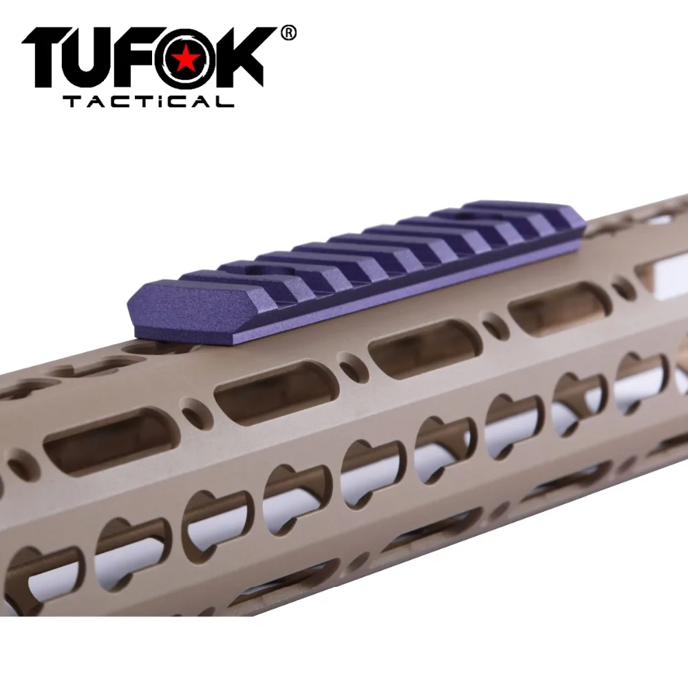 TuFok Keymod Picatinny Rail Section - 9 Slot Super Thin Attachment Adapter Mount For Scopes Magnifiers Red Dots | Спорт и