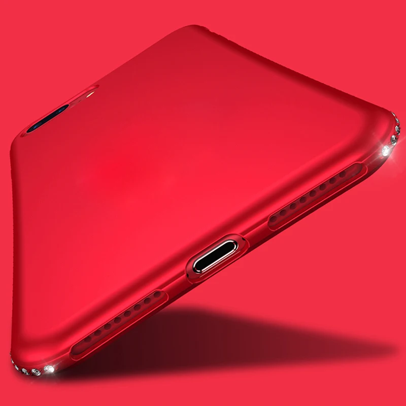 Мягкий чехол со стразами для iphone XS 11 Pro MAX X 10 XR 7 8 Plus 6 6s Стразы Силиконовый противоударный защитный чехол