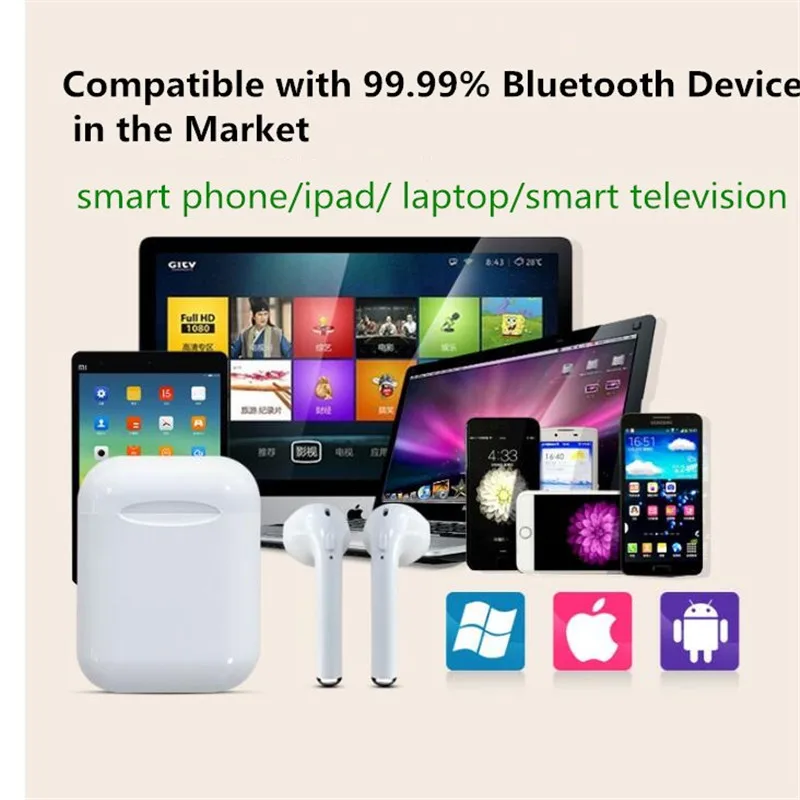 Bluetooth 5.0 i11 tws Earphones with Mic Wireless Headphones Support Binaural Call 3D Stereo Sound with Charing Box vs i10 i80