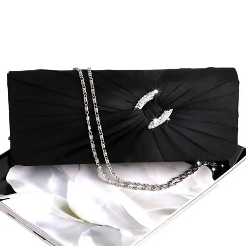 C5780 black Модная женская сумочка, стразы, вечерняя сумочка, клатч, свадебный кошелек, кошелек - Цвет: C5780 black