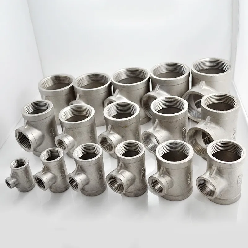 

1"X3/4"X1" Stainless Steel SS304 Female Tee Threaded Reducer Pipe Fittings
