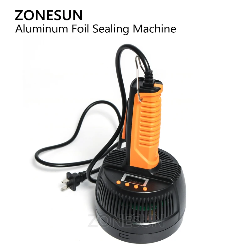 ZONESUN Электромагнитная Индукционная машина для запечатывания бутылок крышек из