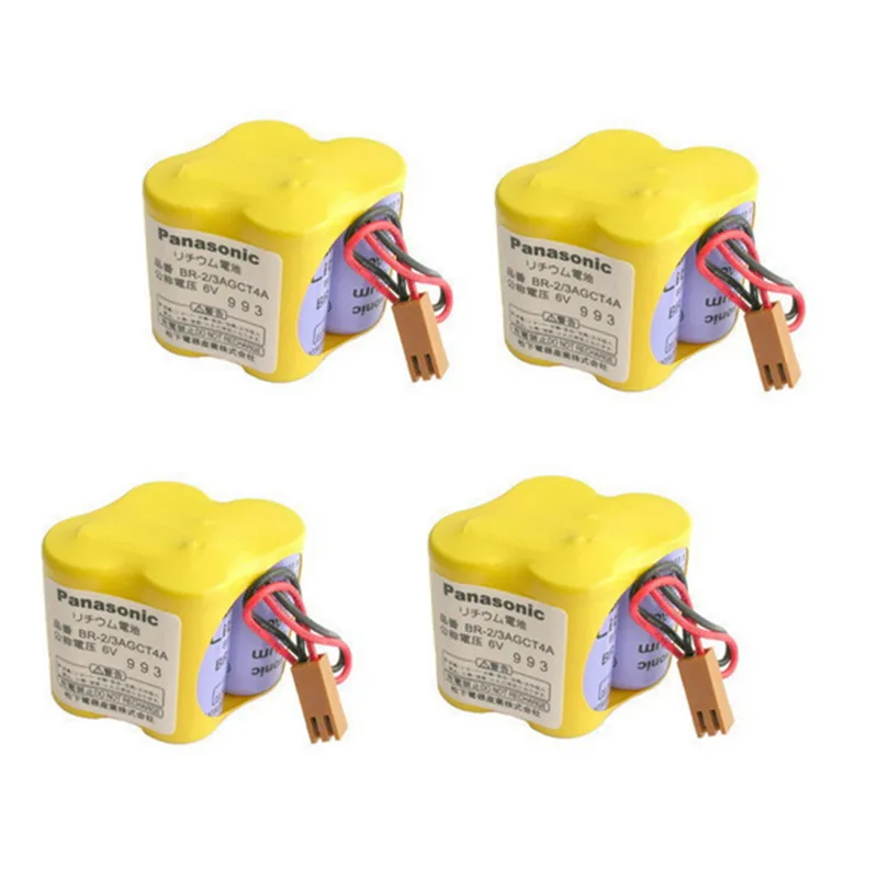 4 шт./лот Горячая новинка BR 2/3AGCT4A 6В батарея PLC литий ионные батареи черный ремень