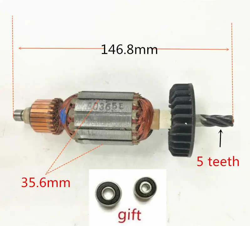 

ARMATURE 220V-240V Rotor 360655E 360655F For Hitachi DV18V D13VH D10VJ