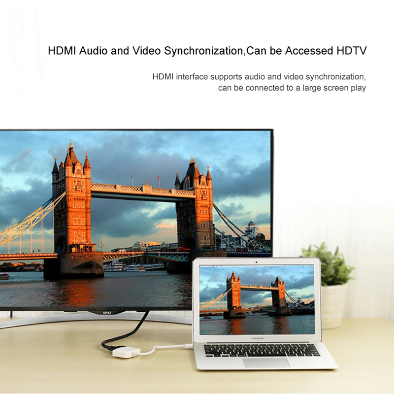 Ugreen 2 в 1 Thunderbolt2 Mini DP к HDMI совместимый VGA кабель адаптер конвертер для MacBook|mini displayport