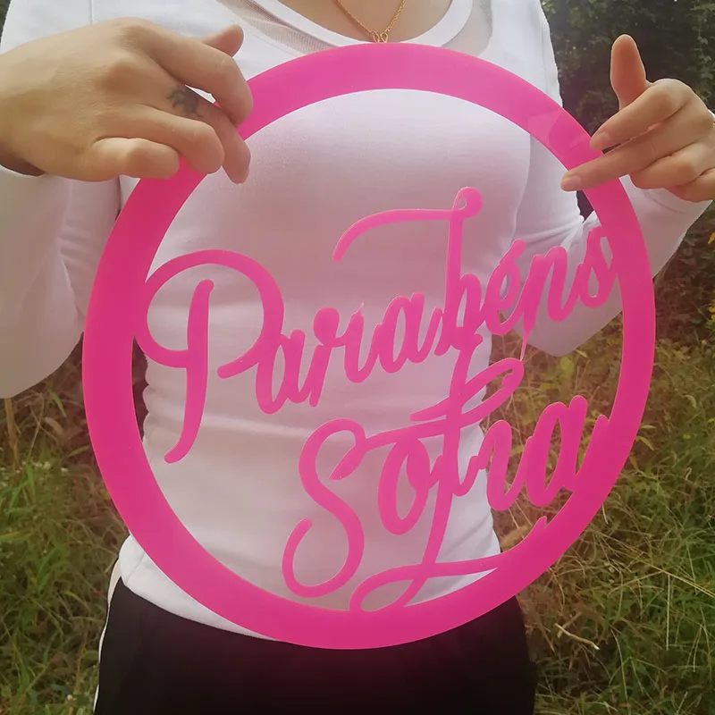Персонализированная с именем ребенка знак Babyshower украшения на заказ акриловая деревянная Свадебная вечеринка имя письмо для детской