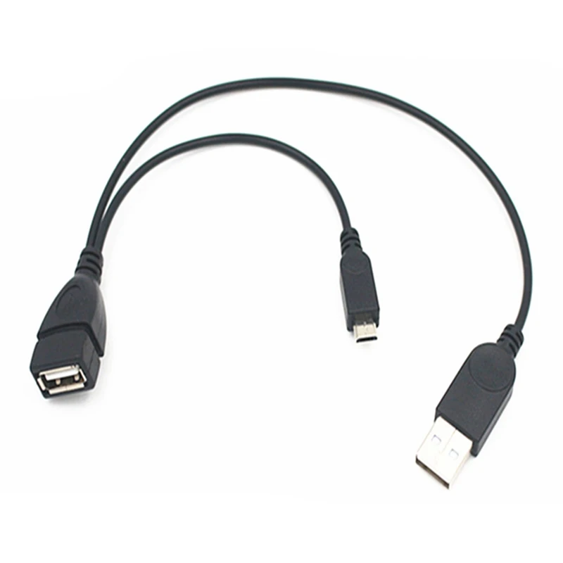 Micro USB 2 0 5 контактный кабель хоста OTG адаптер с Мощность для сотового телефона Tablet