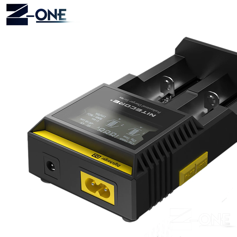 100% Зарядное устройство Nitecore D2 с ЖК дисплеем универсальное умное автомобильное