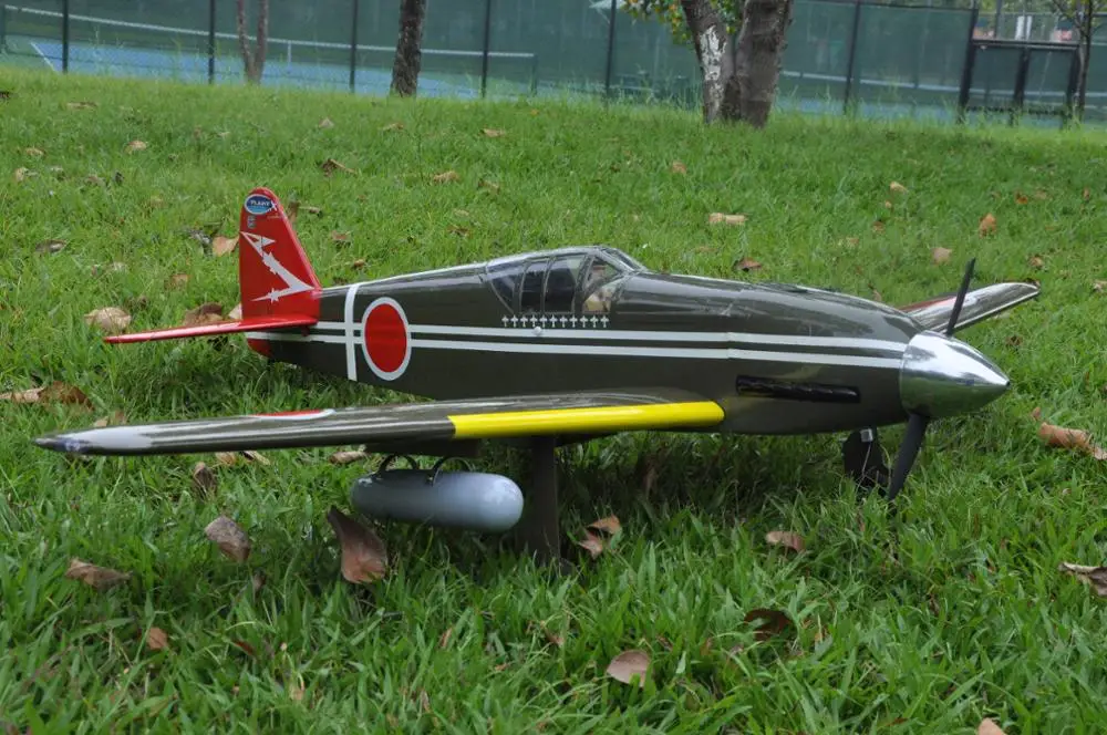 Kawasaki Ki 60 Hien 52.8 дюймов/1343 мм Nitro и Electric WWII обновленная версия радиоуправляемого