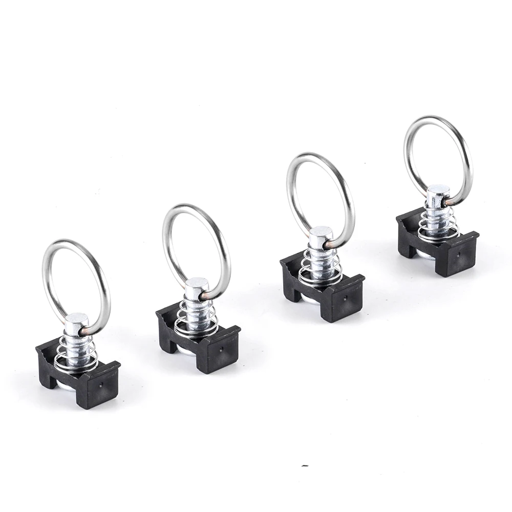 50 см L Track Airline Rail с одной штуцер Tie Down Anchor Quick Release Ring Spring Bolt 19 6 дюйма|Накладки и