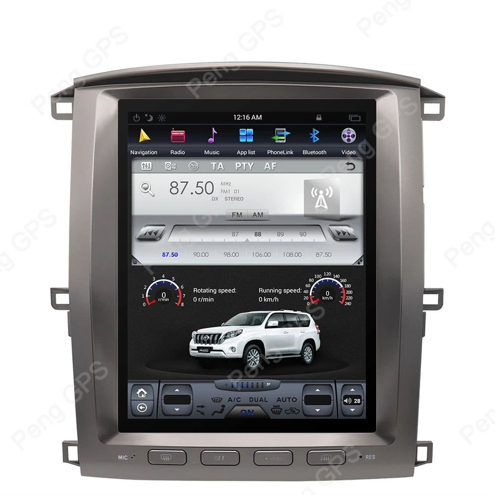 Для Lexus LX470 Randroid для Toyota LC100 автомобильный стерео 2002 2007 gps навигация dvd плеер