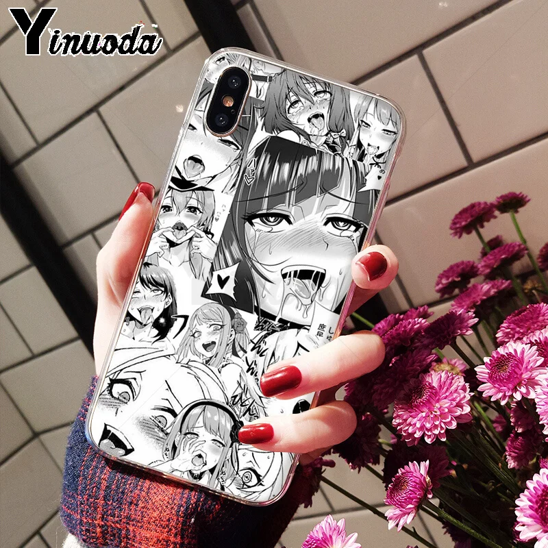 Yinuoda аниме девушка мультфильм Япония милые лица Мягкий чехол для телефона Apple iPhone 8 7 6 6S Plus X XS MAX 5 5S SE XR мобильные телефоны