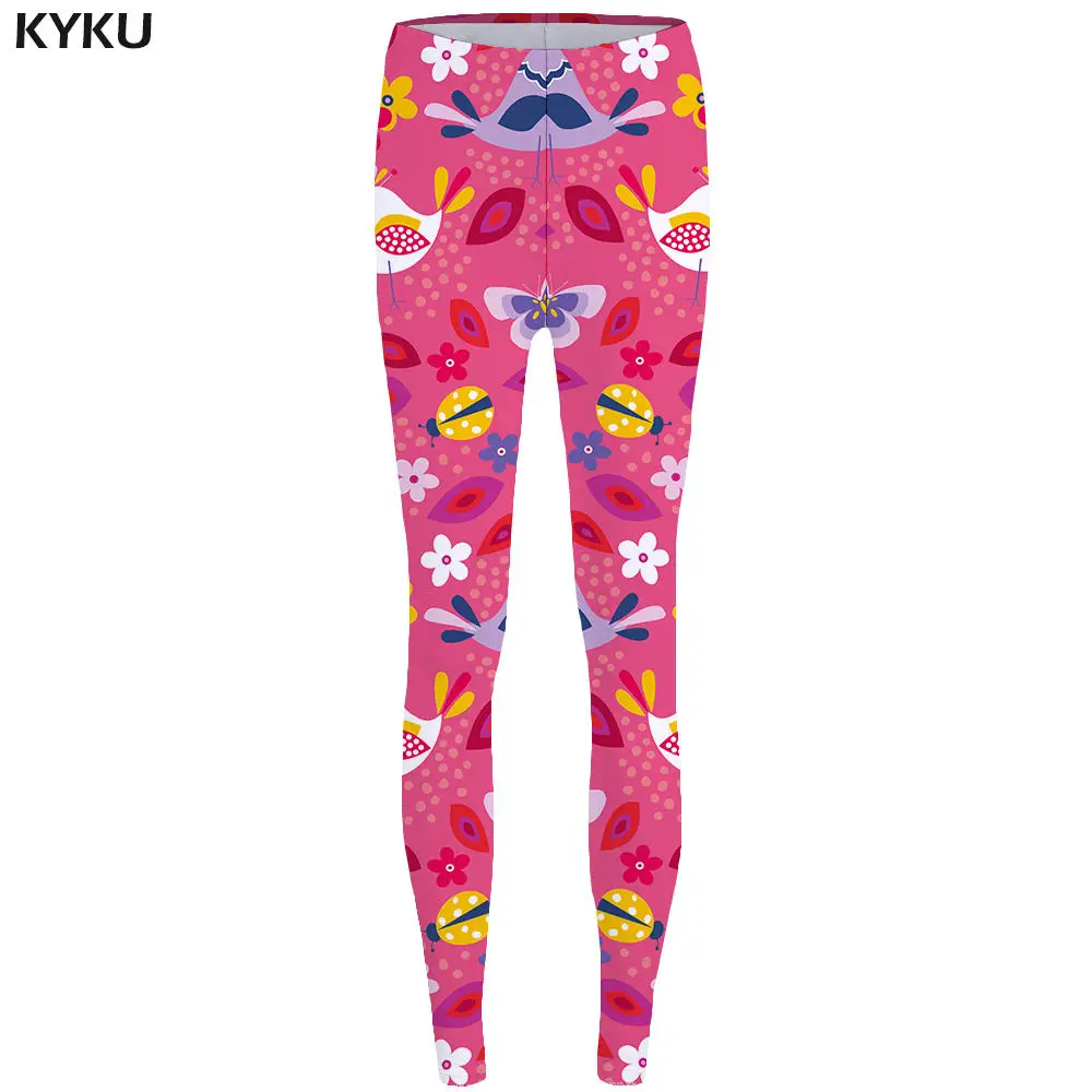 leggings 13 KYKU Cat Леггинсы розовые длинные леггинсы милые леггинсы с высокой талией леггинсы для фитнеса с принтом женские леггинсы из спандекса - Цвет: leggings 13