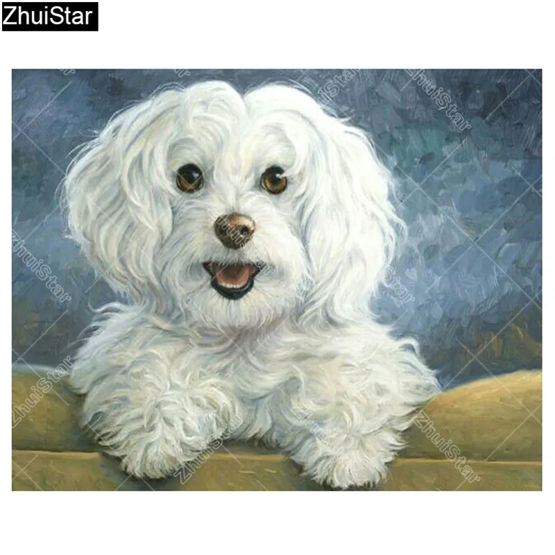 

Animals DIY Diamond Painting Dog Full Diamond Mosaic Picture Rhinestone Embroidery Cross Stitch Kit Needlework Wall Decor XY1