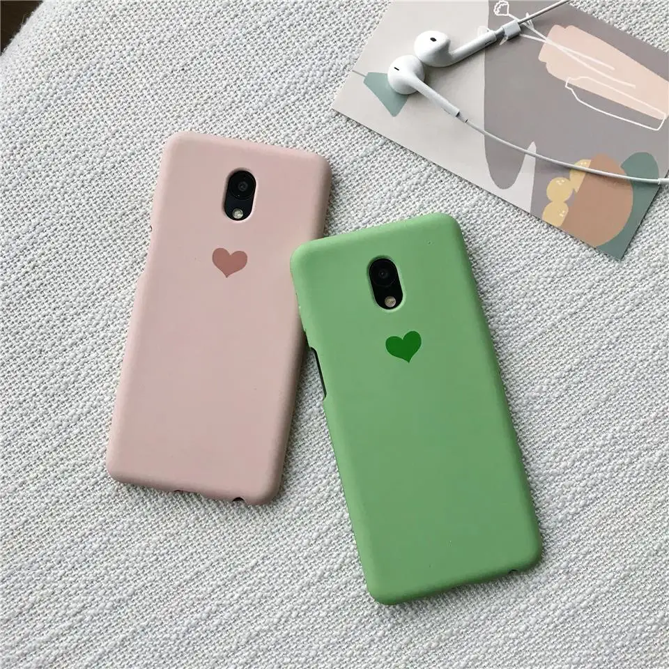 Cute Love Heart Print Sand Texture Matte Silicone TPU Case For Meizu M6S M5S M5 M3S M3 Note MX5 MX6 Cover Soft Back Phone Cases |