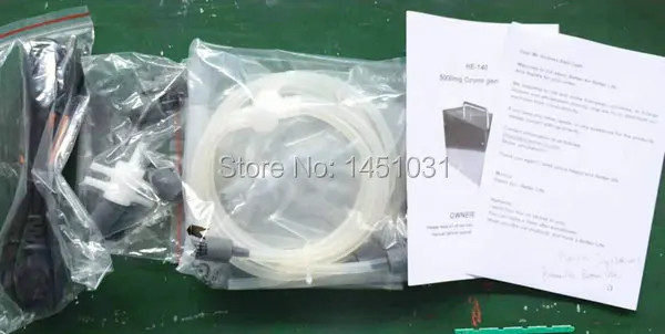 

5.0G water ozone generator with silicone tube and 2 air stones
