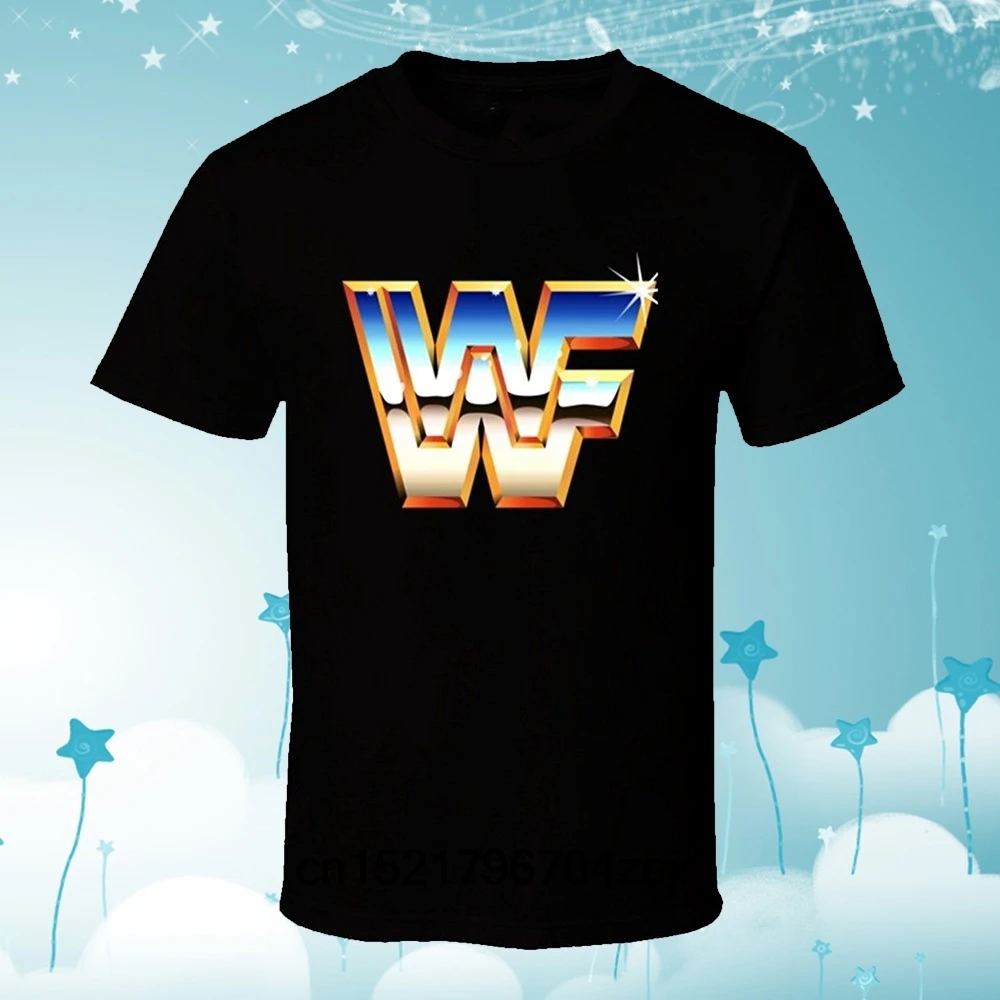 Мужская футболка модная летняя прямая в стиле World Wrestling Federation WWF с логотипом ретро