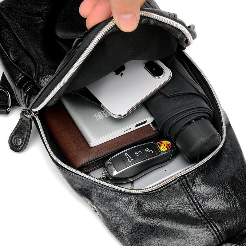 Сумка на плечо мужская с защитой от кражи модная сумочка мессенджер через для
