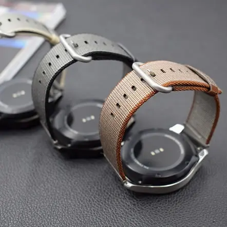 22 мм ремешок для часов Huawei Watch 2 Pro нейлоновый Samsung Gear S3 Classic Frontier с быстрой штыревой