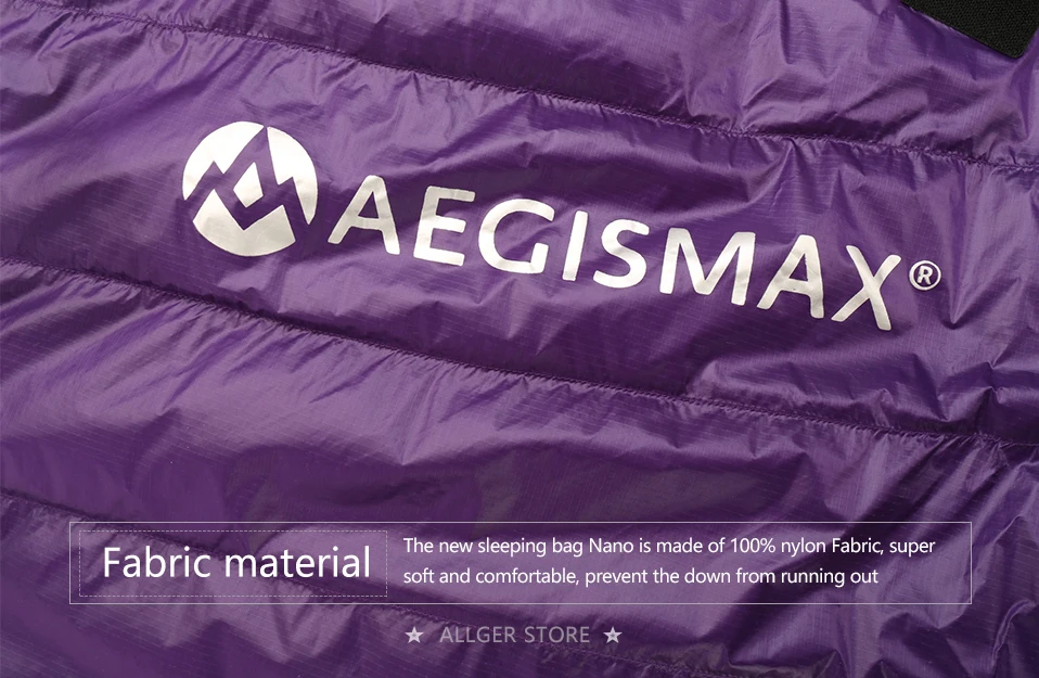 AEGISMAX NANO Upgrade Взрослый Открытый Кемпинг Сверхлегкий весна осень Мумия 700FP ультра сухой гусиный пух спальный мешок ленивый мешок