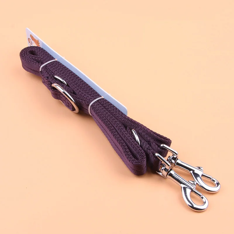 Поводок для двух собак JORMEL длинный Гладкий кожаный поводок однотонный и