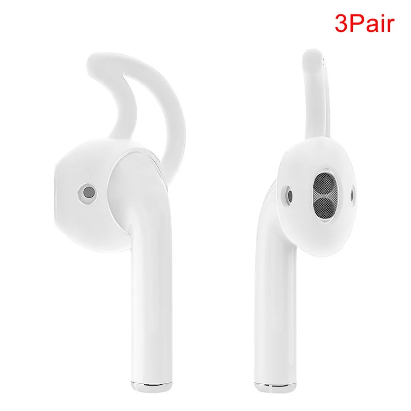 3 pair transparent Мягкие силиконовые крючки для ушей держатель для Apple AirPods спортивные аксессуары XJ66 - Цвет: 3 pair transparent