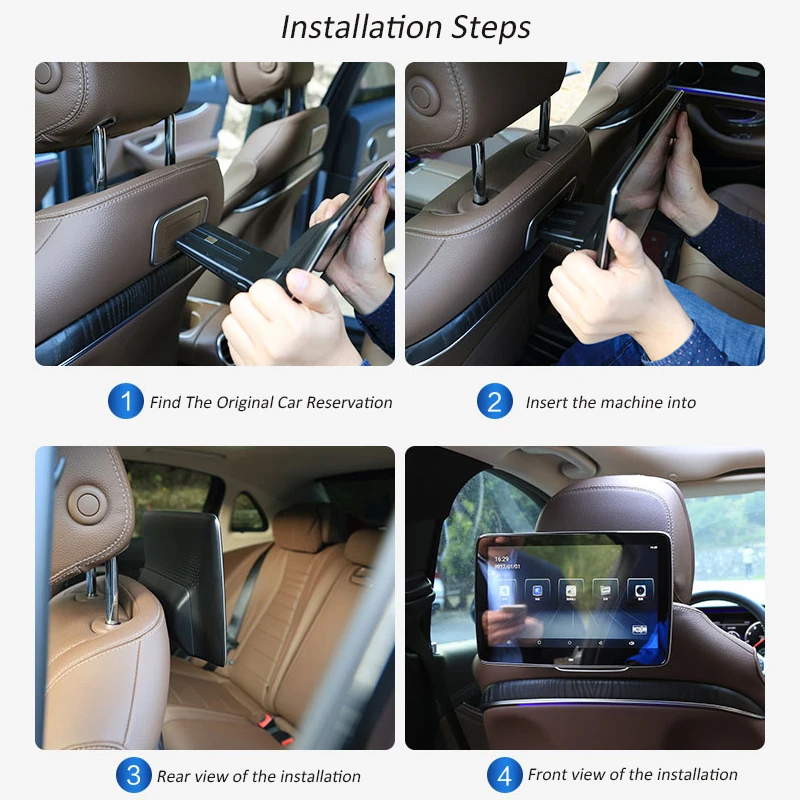 8-ядерный HD Android 8,1 подголовник автомобиля монитор WI-FI автомобильный DVD видео плеер Bluetooth заднего сиденья Развлечения Системы для Mercedes Benz