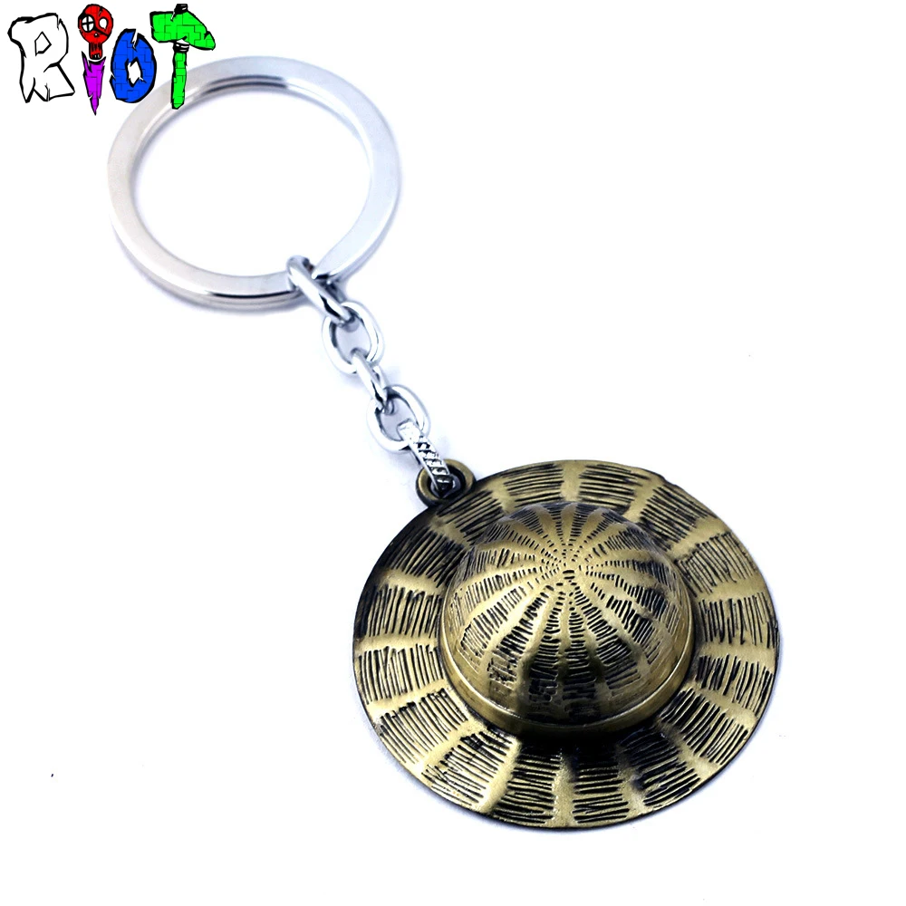 Аниме серии мультфильм один кусок брелок для ключей шляпа мальчик милые