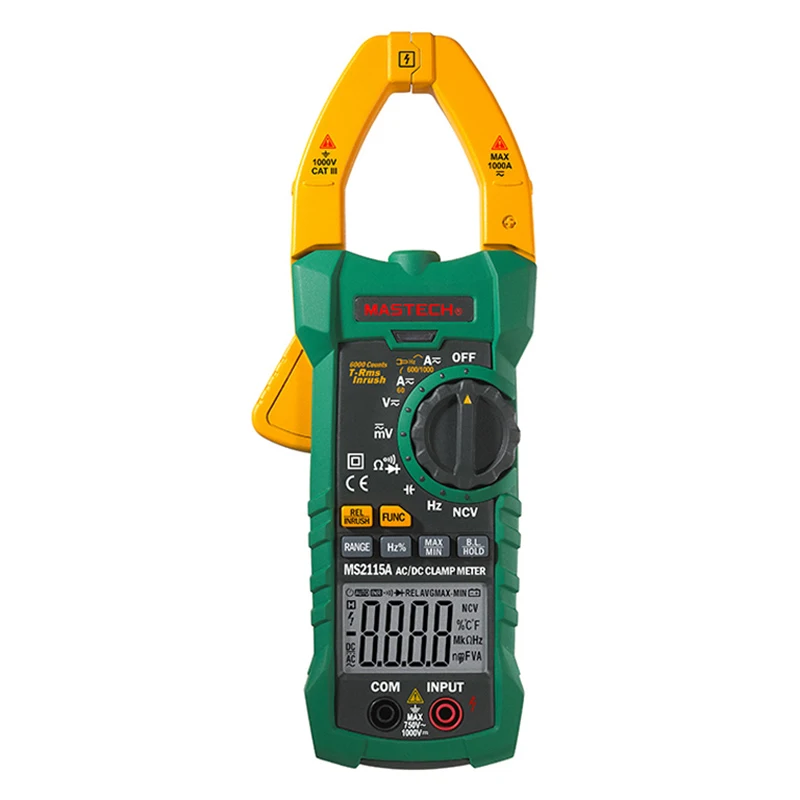 Цифровой мультиметр-зажим MASTECH MS2115A 1000A 6000 отсчетов | Инструменты