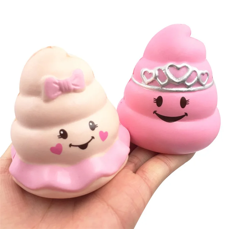 Poo princess pink rare squishy PU soft slow rising Kid Toys Soft squeeze Xmas Gift Stress Reliever wholesale 15pcs lot | Игрушки и хобби