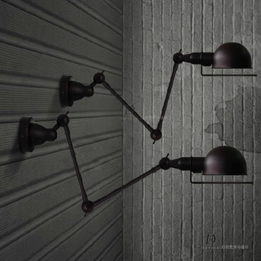 Loft space inspired minimalist modern industrial style mechanical arm wall lamp living room bedroom den balcony outdoor lights | Лампы и